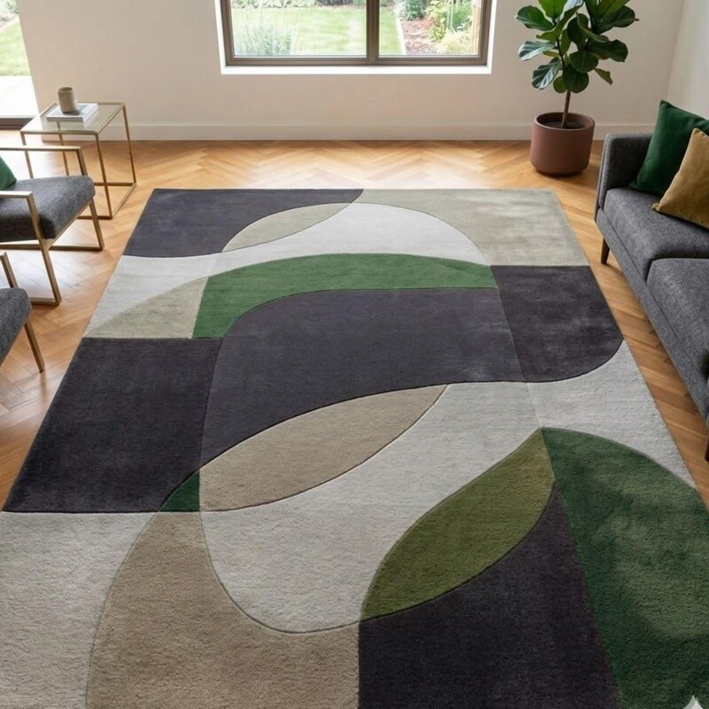 Hand Tufted Scalloped - Etsy