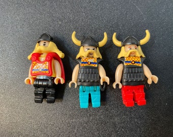 Vintage Viking Minifigures- Lot Of 3, 1990s