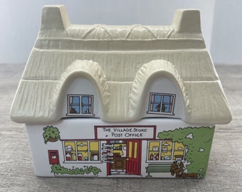 Village Stores Canister By Wade Staffordshire  England Post Office With Lid