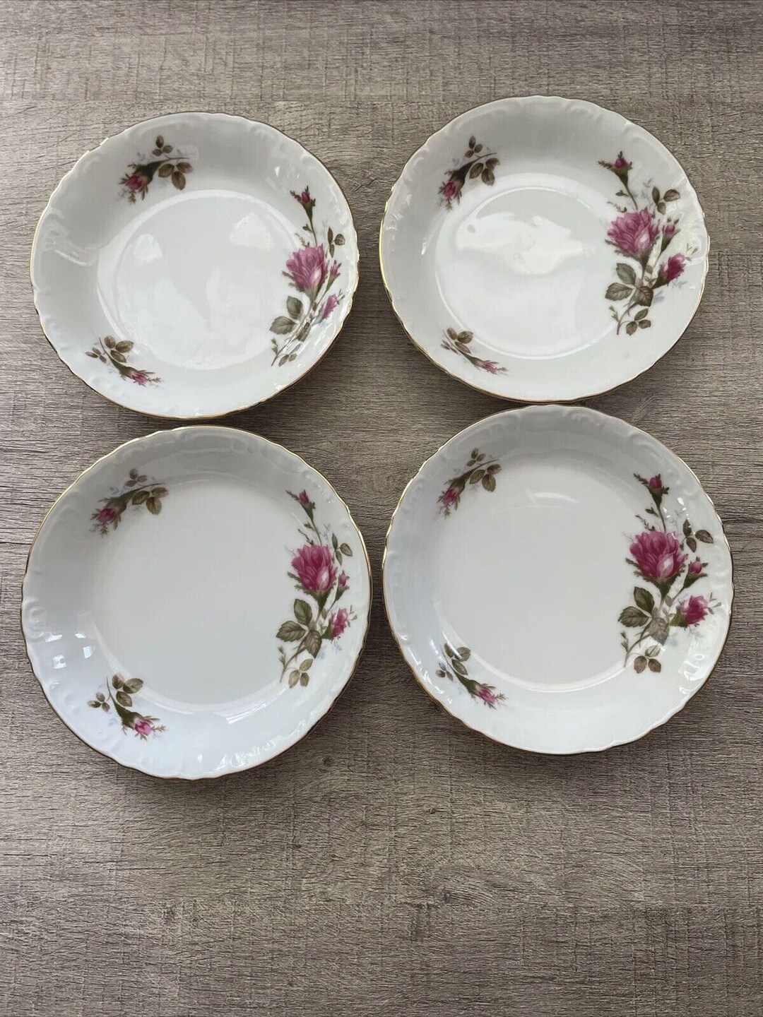Royal Rose Fine China of Japan Set of 4 Small 5.5 Bowls Gold Etsy