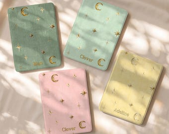 Etui Celestial Kindle z nazwą dla Paperwhite 12th 7" 11th 6.8", Stars Moon, zdejmowana pokrywa dla Colorsoft 2024, Kindle 11th 6", etui Kobo