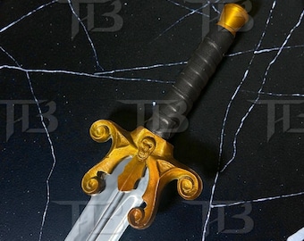 1987 Movie Power Sword – Hand-Forged Carbon Steel Prop – Takumi Blades Display Barbarian