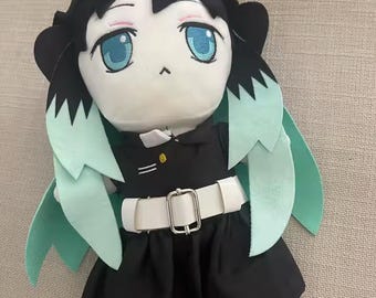 Anime Swordsman Plush Toy | Samurai Character Plushie | Kawaii Stuffed Doll | Soft Collectible Gift for Anime Fans