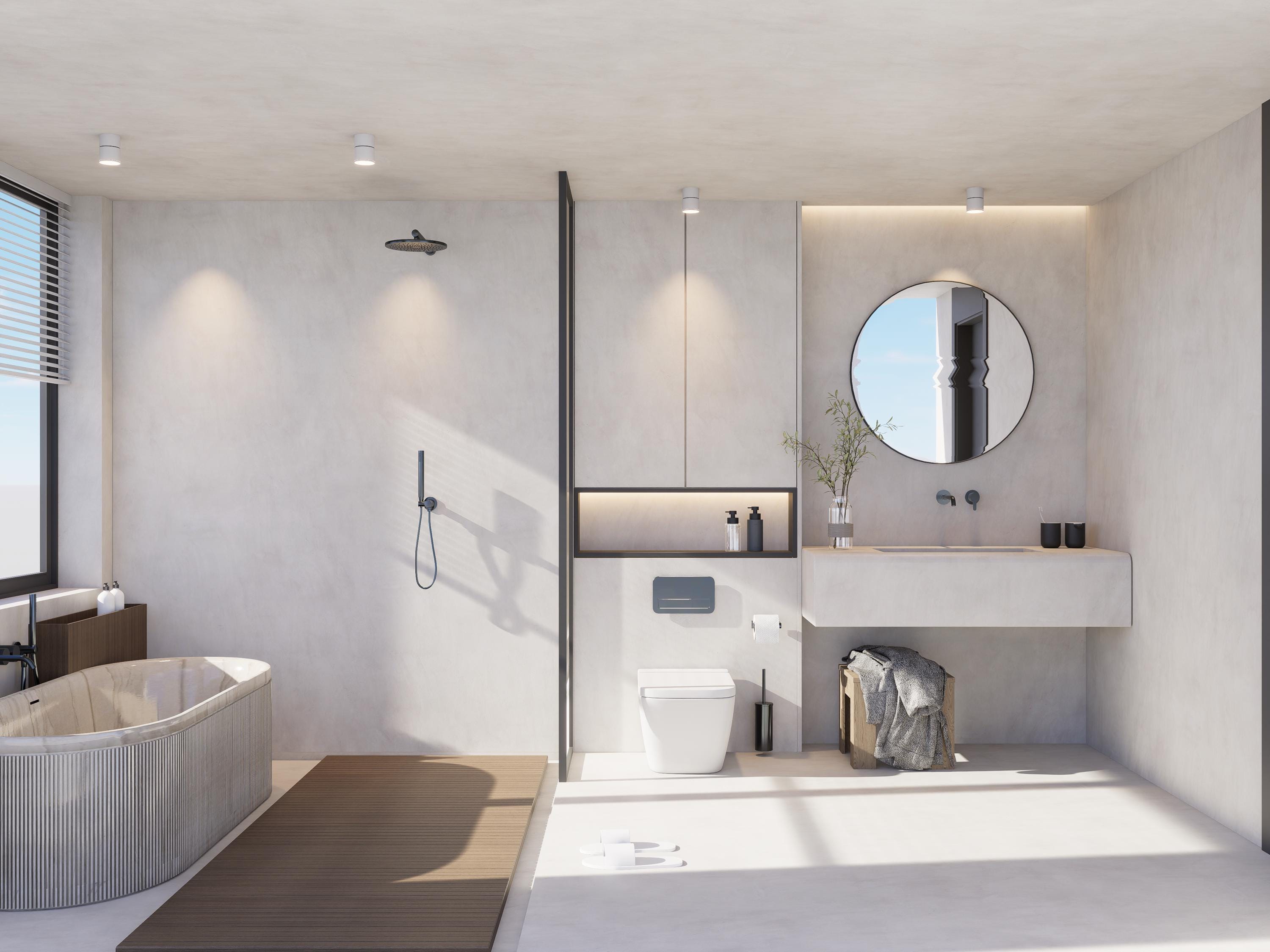Custom 3D Bathroom Design | Realistic Interior Rendering, Walkthrough ...