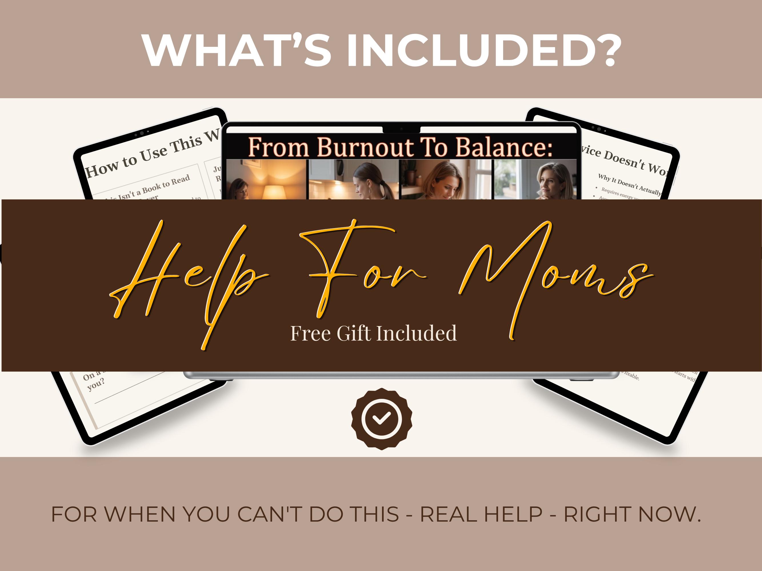 Burnout Recovery Workbook for Working Moms, Self Care Journal Printable ...