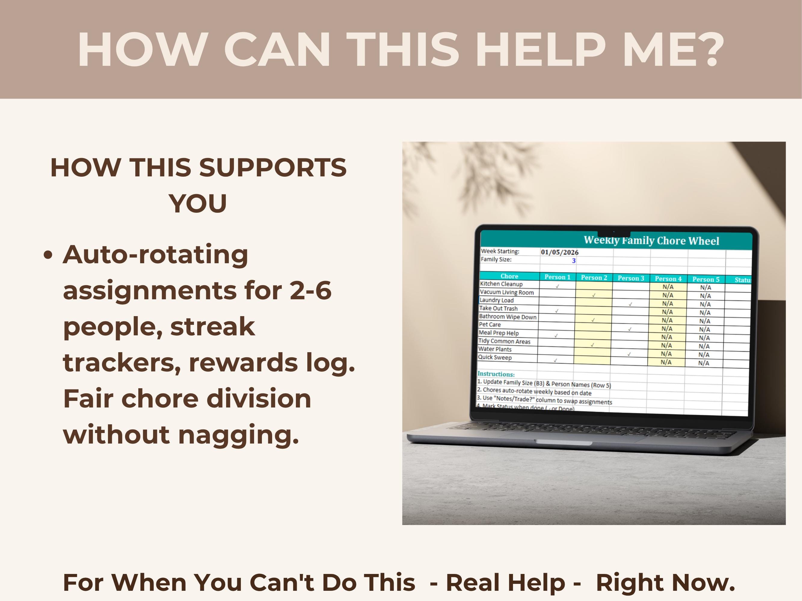 ADHD Family Command Center Bundle - Printable Cleaning Planner, Chore ...