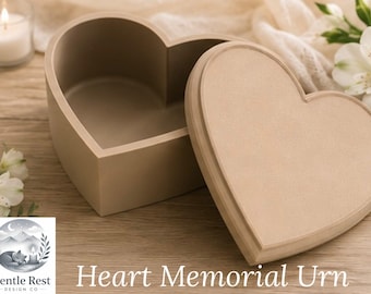Heart Collection Memorial Urn - Custom Engraved Memorial Urns for Pets