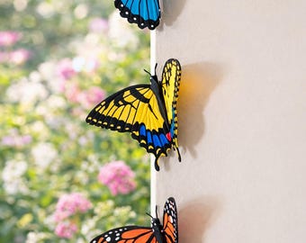 3D Printed Butterfly Fridge Magnets | Colorful Spring Kitchen Decor