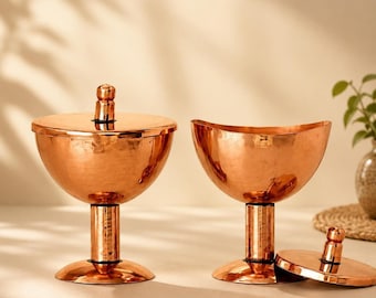 Spa Gift Set, Pure Copper Eye Wash Cups | Ayurvedic Netra Shudhi