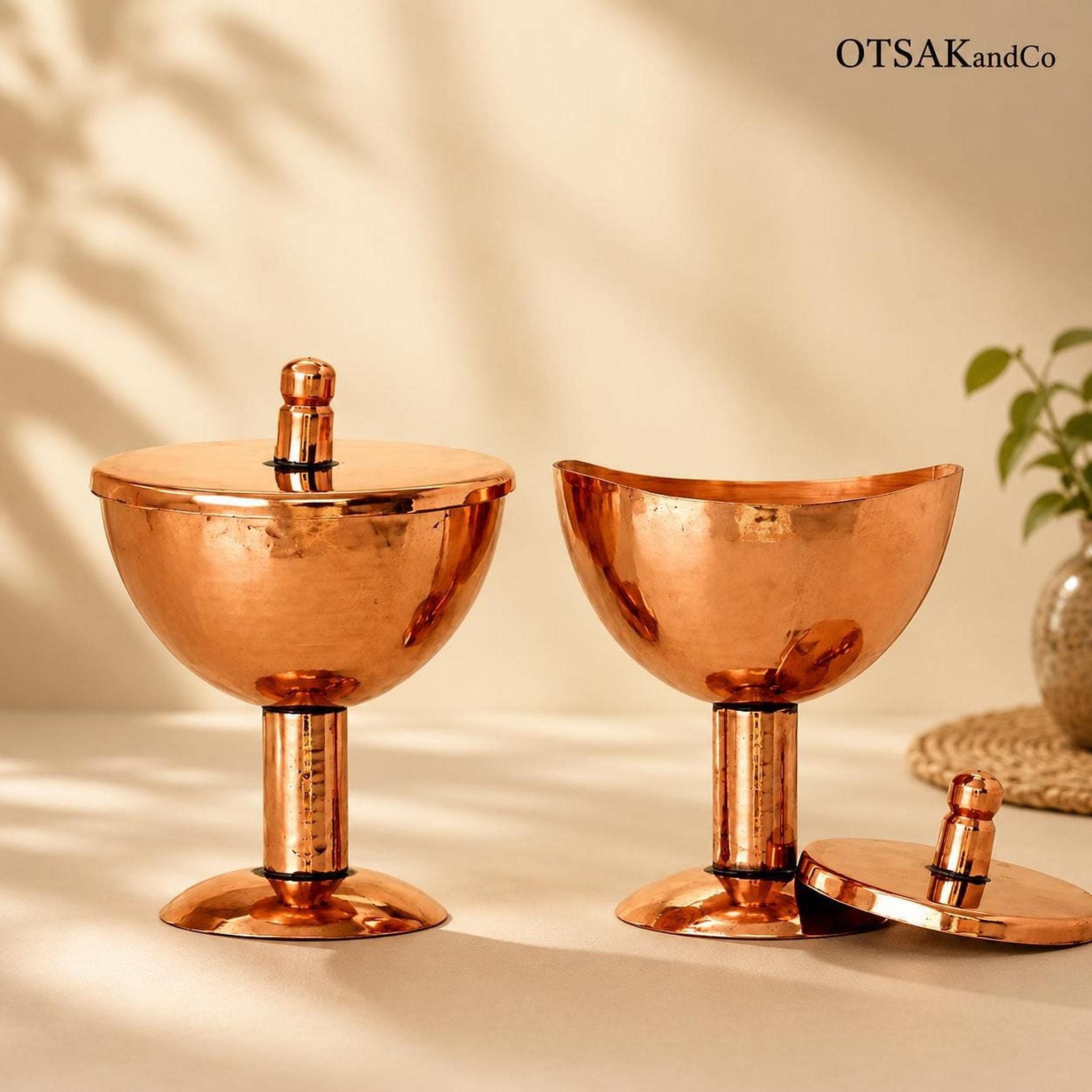 Spa Gift Set, Pure Copper Eye Wash Cups Ayurvedic Netra Shudhi