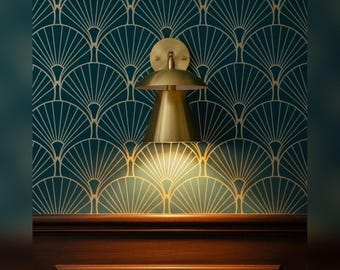 Verstellbare Wandleuchte aus Messing im Mid-Century-Modern-Stil, Nachttischlampe mit Leselampe, Weihnachtsgeschenk für ihn, Wohnaccessoire