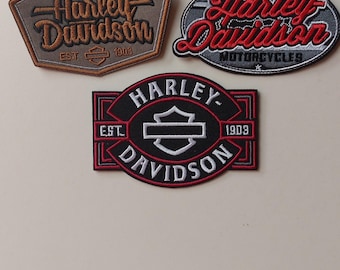 3 pequeños parches autoadhesivos Harley Davidson