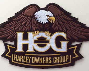 Parche grande de águila y cerdo, Harley Davidson, modelo nuevo