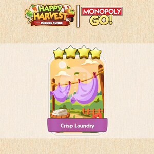 CRIPS LAUNDRY - Monopoly_Go Stickers - 4 Star - Happy Harvest - All Available - Fast Sending