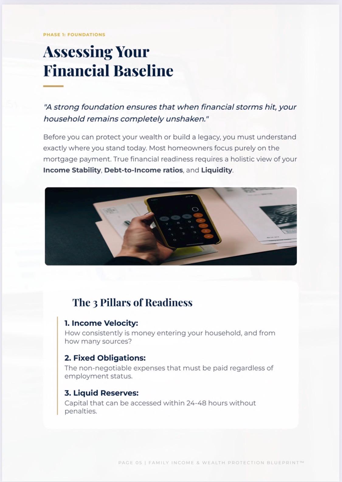 Family Income Protection Blueprint and Financial Checklist Bundle ...