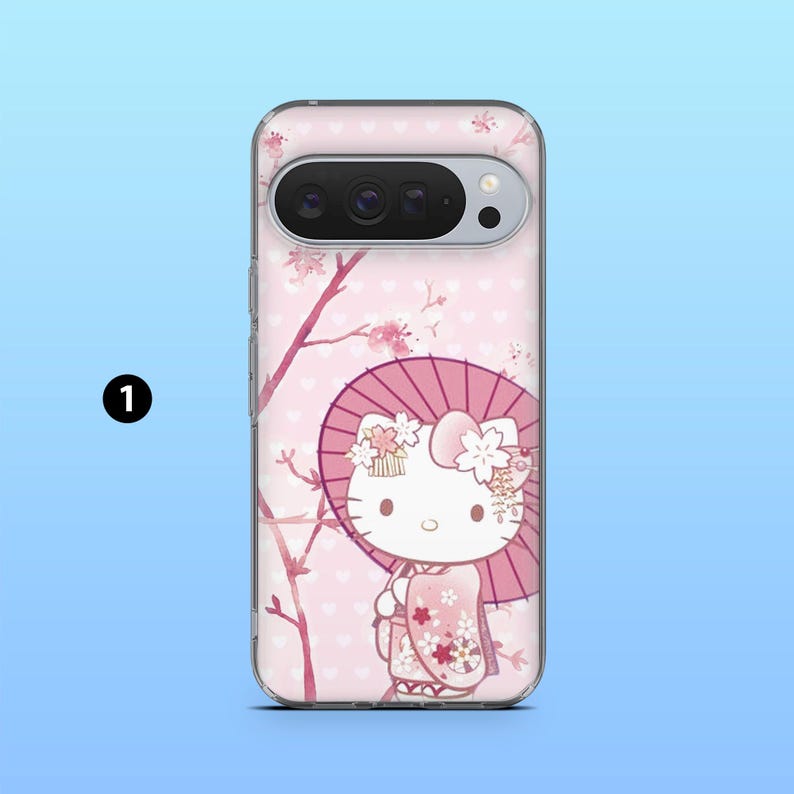Japanskt Sanrio-telefonskal Hello Kitty-fodral för Google Pixel 10, 10A, 10Pro, 9, 9A, 9Pro, 8, 7A, 6Pro, Samsung S26Ultra, iPhone 17e, 16e 1