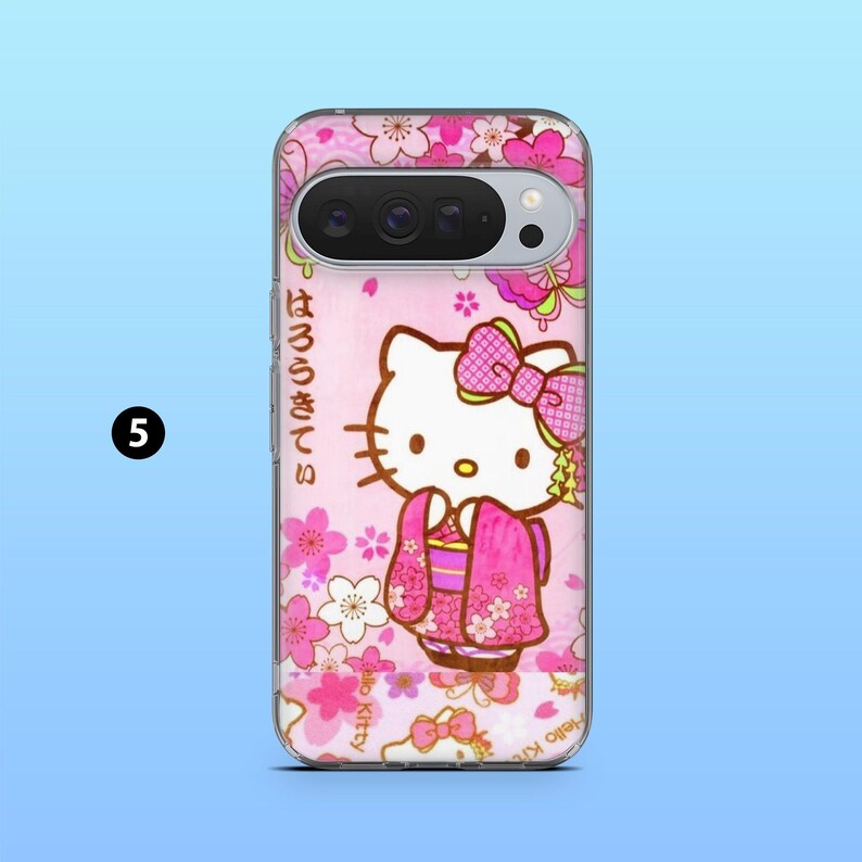 Japanskt Sanrio-telefonskal Hello Kitty-fodral för Google Pixel 10, 10A, 10Pro, 9, 9A, 9Pro, 8, 7A, 6Pro, Samsung S26Ultra, iPhone 17e, 16e 5