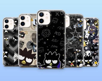 BAD BADTZ-MARU Telefonskal Coolt Kawaii-fodral för iPhone 17Pro Max, 16, 16Pro, 15, 14, 13, 12, Samsung S26, S25, A56, Pixel 10A, 9Pro, 8