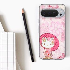 Japanskt Sanrio-telefonskal Hello Kitty-fodral för Google Pixel 10, 10A, 10Pro, 9, 9A, 9Pro, 8, 7A, 6Pro, Samsung S26Ultra, iPhone 17e, 16e bild 8
