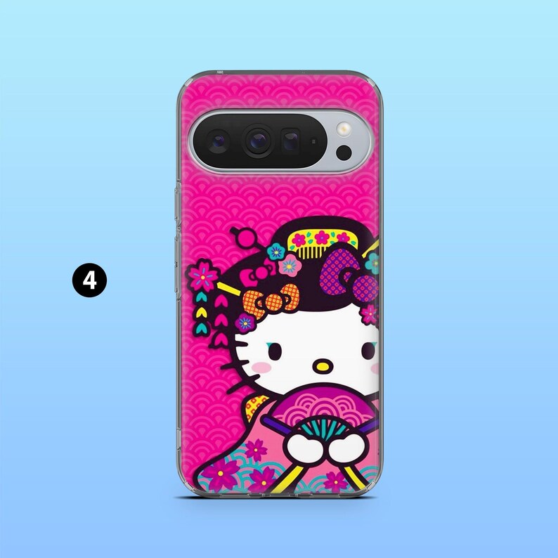 Japanskt Sanrio-telefonskal Hello Kitty-fodral för Google Pixel 10, 10A, 10Pro, 9, 9A, 9Pro, 8, 7A, 6Pro, Samsung S26Ultra, iPhone 17e, 16e 4
