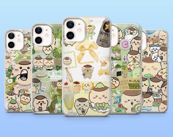 Kurimanju Phone Case Funny Chiikawa Cover for iPhone 17Pro Max, 16, 16Pro, 15, 14, 13, 12, Samsung S26, S25, A56, Pixel 10A, 9Pro, 8