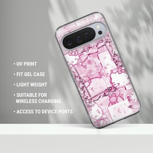Japanskt Sanrio-telefonskal Hello Kitty-fodral för Google Pixel 10, 10A, 10Pro, 9, 9A, 9Pro, 8, 7A, 6Pro, Samsung S26Ultra, iPhone 17e, 16e bild 7