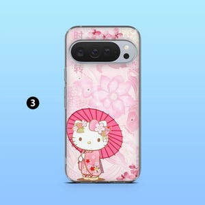 Japanskt Sanrio-telefonskal Hello Kitty-fodral för Google Pixel 10, 10A, 10Pro, 9, 9A, 9Pro, 8, 7A, 6Pro, Samsung S26Ultra, iPhone 17e, 16e 3