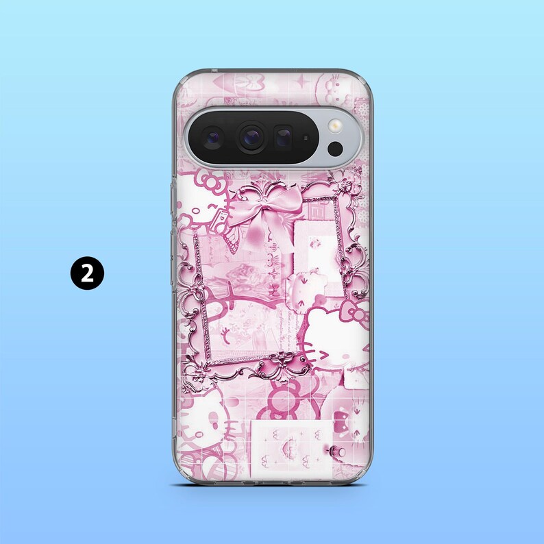 Japanskt Sanrio-telefonskal Hello Kitty-fodral för Google Pixel 10, 10A, 10Pro, 9, 9A, 9Pro, 8, 7A, 6Pro, Samsung S26Ultra, iPhone 17e, 16e 2