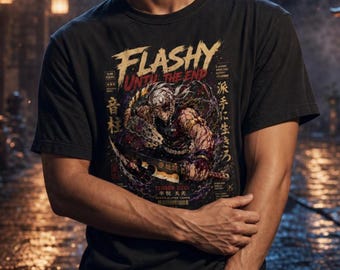 Tengen Uzui Shirt,Flashy Until the End Sound Hashira Tee,DSC Gift, Comfort Colors Manga, Demon Slayer Anime Gym Shirt Men,Dark Fantasy Shirt