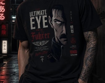 King Bradley Shirt,Fullmetal Alchemist Brotherhood Tee,Comfort Colors 1717, Ultimate Eye Wrath Anime Shirt,Japanese Streetwear Gift,Otaku
