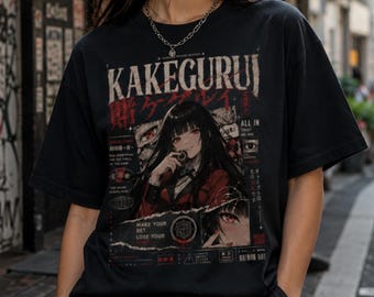 Kakegurui Yumeko Jabami Dark Anime T-Shirt | Gambling Anime Merch