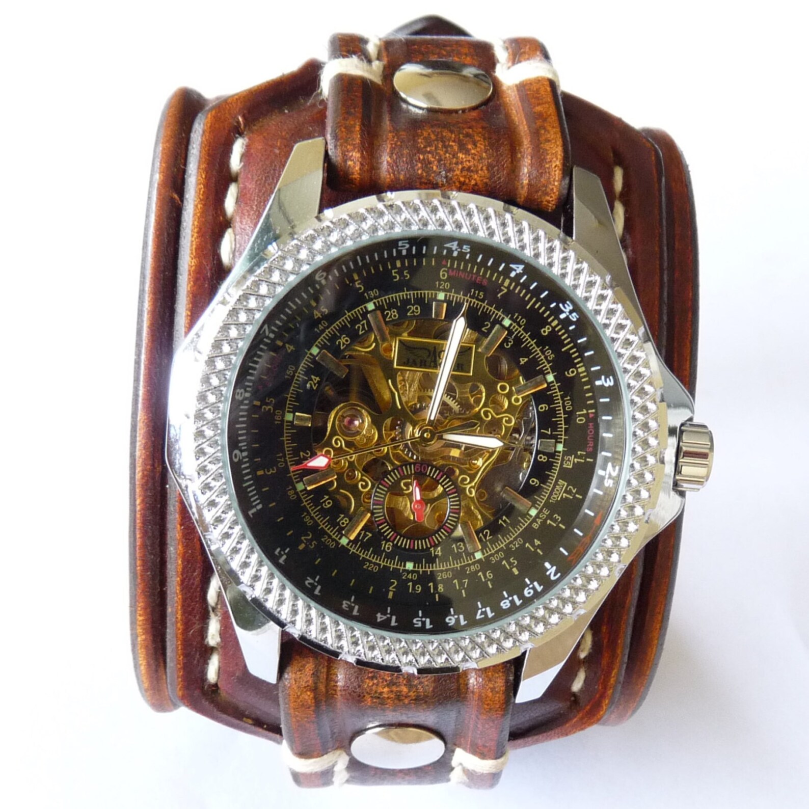 Leather Watch-brown Leather Watch-men Watch-leather Watch - Etsy