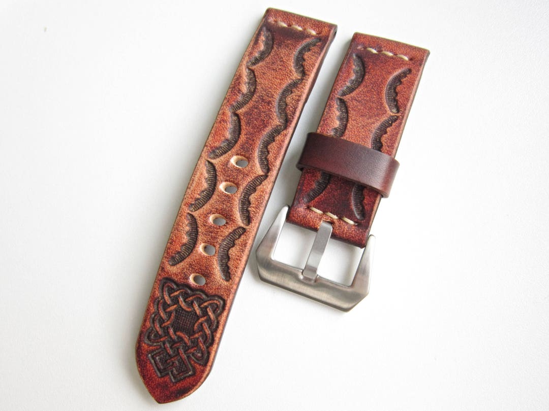 Cheap Classic Leather 24 mm Replacement Watch Band 11207_K0033218