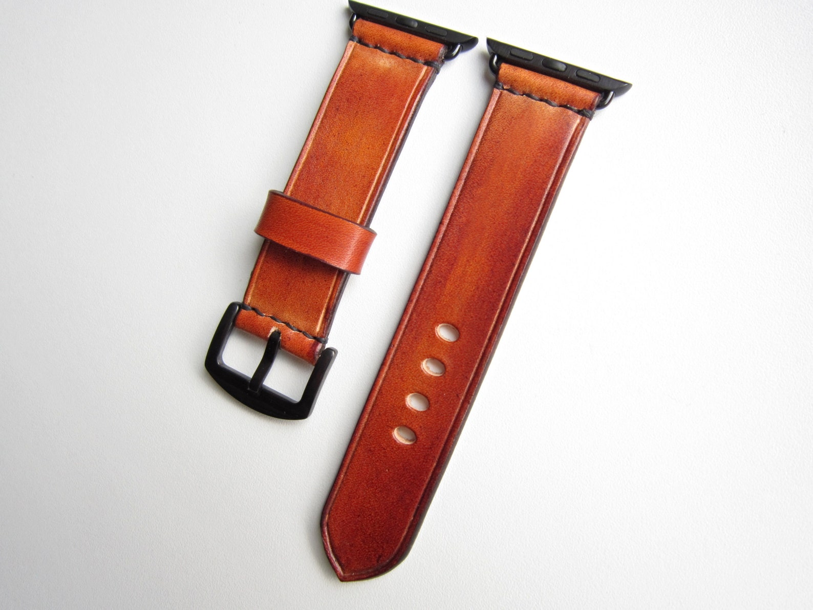 Brown Apple Watch Strap Watch Strap Leather Watch Strap Etsy