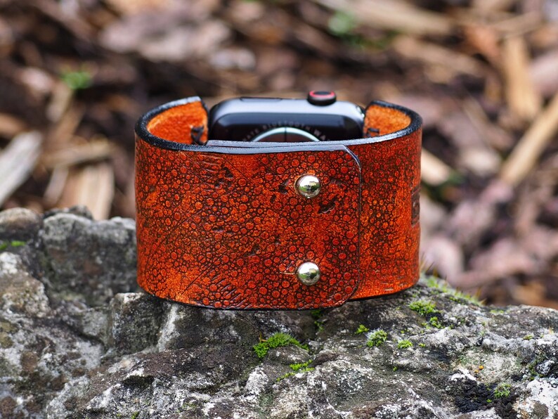 Apple Watch Strap Leather Apple Strap 45mm Apple Watch Strap Etsy