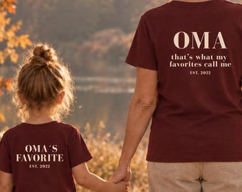 Matching Outfit für Oma & Enkel:in / Enkel T-Shirt I Partnerlook T-Shirt I Geschenk für Oma I Weihnachtsgeschenk I Geburtstagsgeschenk