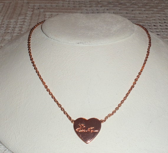 Mk heart on sale necklace