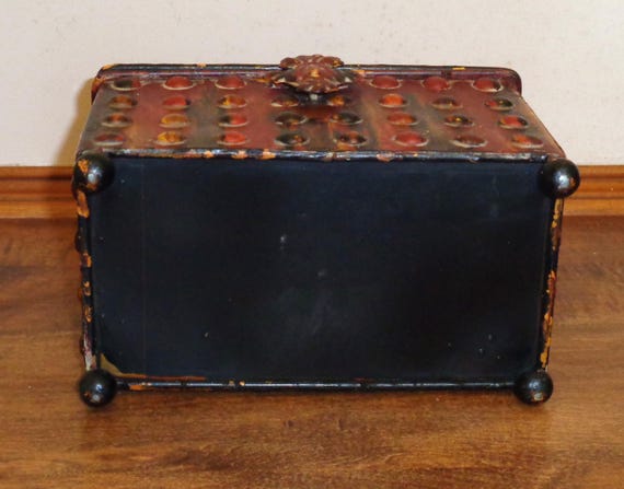 Rustic Fall Colors Scroll Top Chippy Distressed H… - image 9