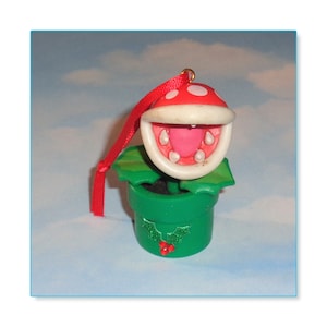 Jakks Pacific Nintendo PIRANHA PLANT Custom Christmas Tree Ornament, Free Shipping