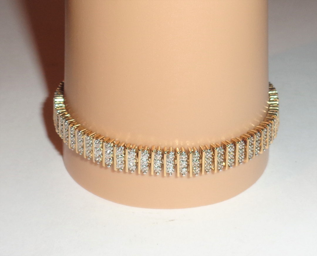 Stamped Hallmarked Signed PAJ BB China Tennis Style Bracelet Etsy