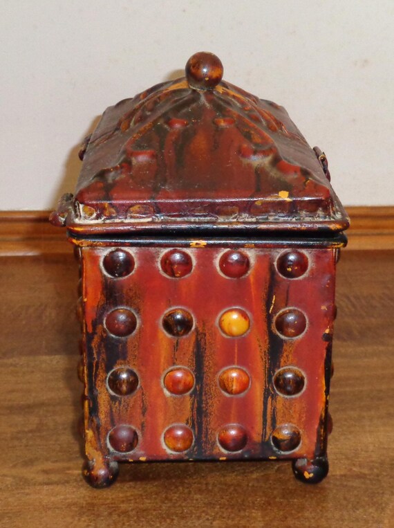 Rustic Fall Colors Scroll Top Chippy Distressed H… - image 2