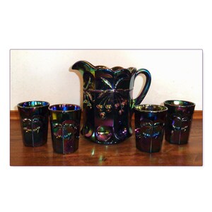 Mosser Glass Pitchers Cherry - Etsy