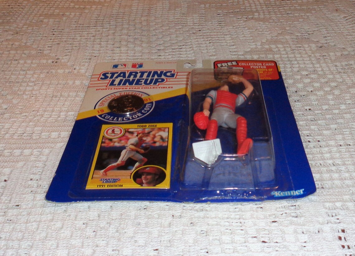 Sealed 1991 Starting Lineup Cardinals TODD ZEILE Baseball Etsy