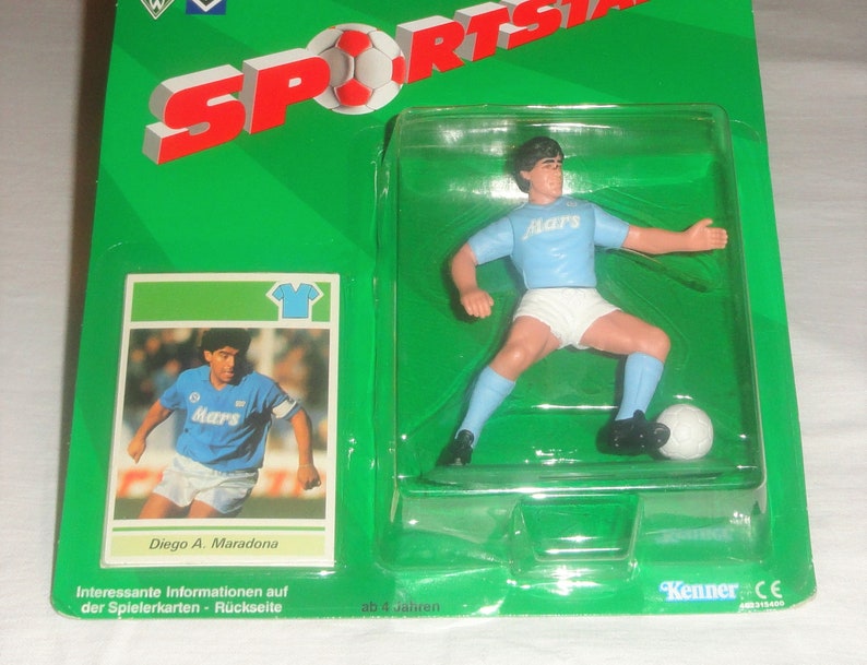 Unopened Sportstars DIEGO A MARADONA Soccer Sports Figure W Card Sealed