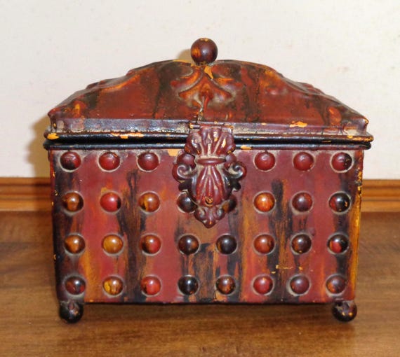 Rustic Fall Colors Scroll Top Chippy Distressed H… - image 3