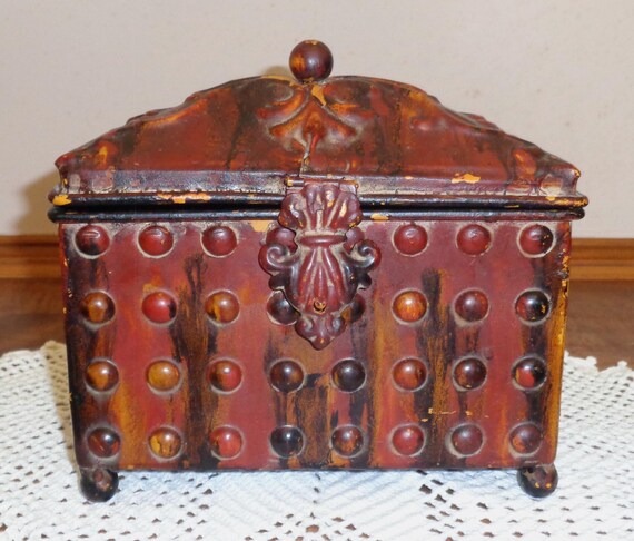 Rustic Fall Colors Scroll Top Chippy Distressed H… - image 8