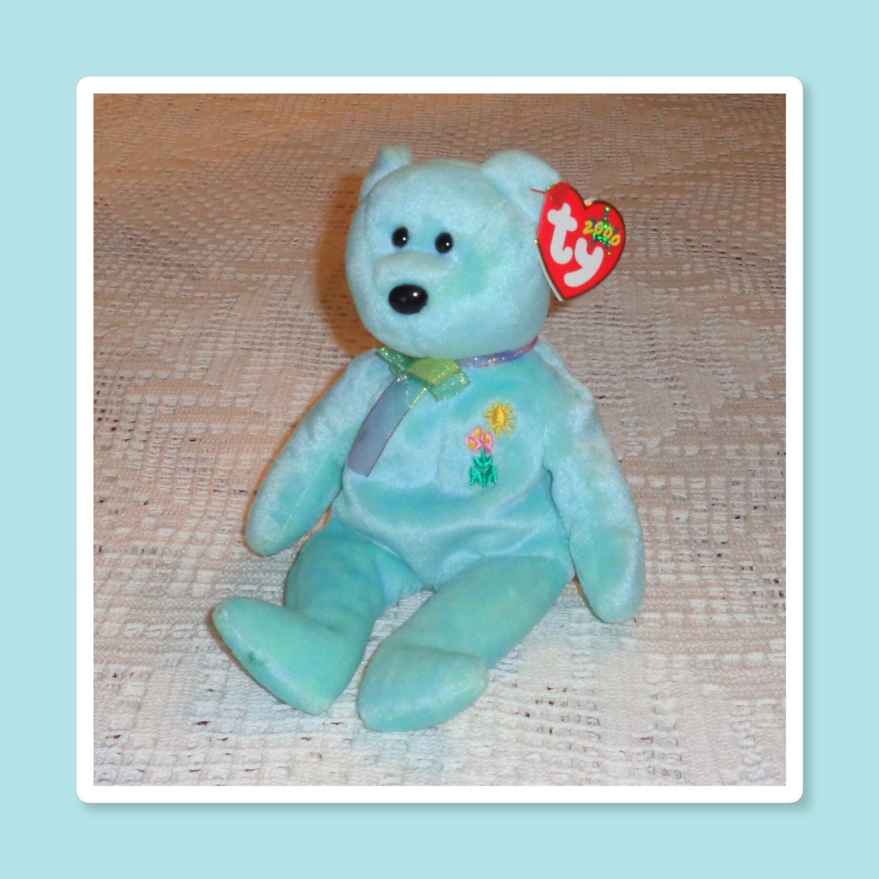 2000 TY Beanie Baby ARIEL In Memory 19811988 Bear With Tag Etsy