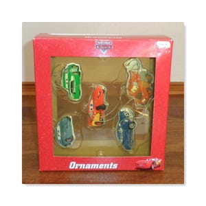 Disney Pixars Cars 5 Piece Boxed Ornament Set