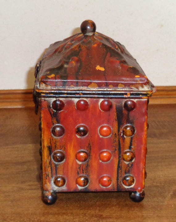 Rustic Fall Colors Scroll Top Chippy Distressed H… - image 7