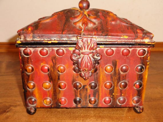 Rustic Fall Colors Scroll Top Chippy Distressed H… - image 6